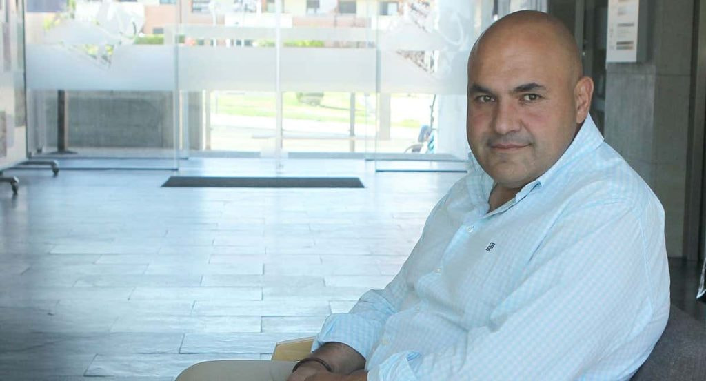 Javier González Cancho tras ser elegido presidente de la Federación Española de Rugby.