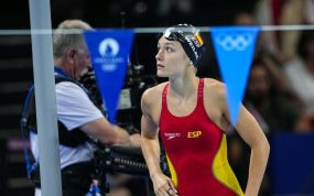 Carmen Weiler, compitiendo con España en los Juegos Olímpicos de París.