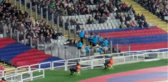 La charanga que sorprendió por primera vez en el Estadi Olímpic.