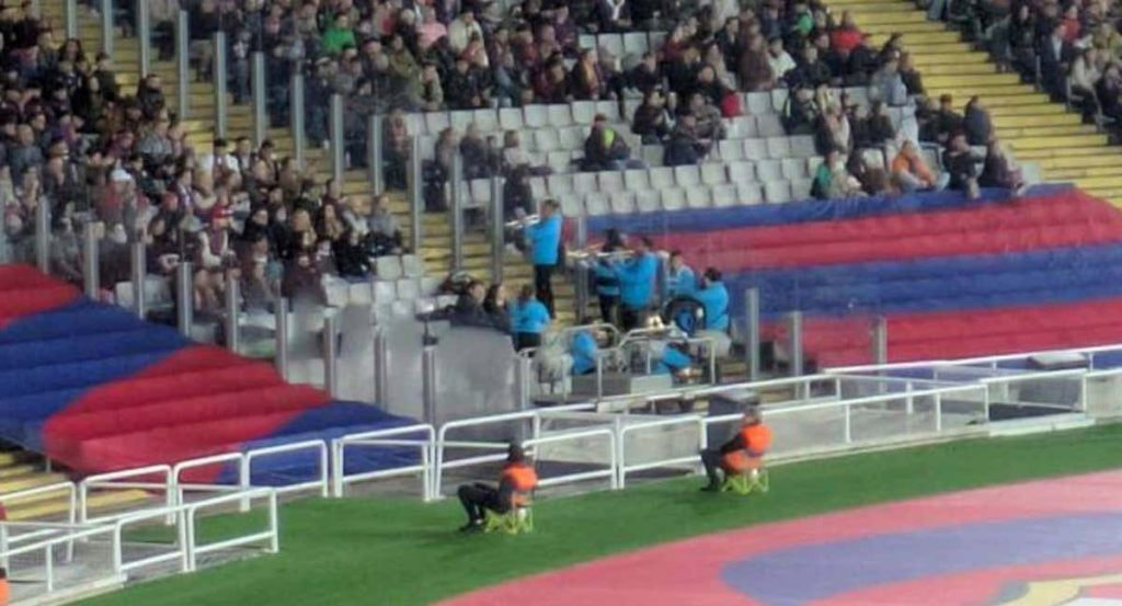 La charanga que sorprendió por primera vez en el Estadi Olímpic.