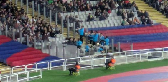 La charanga que sorprendió por primera vez en el Estadi Olímpic.