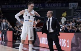 Mario Hezonja y Chus Mateo, esta temporada.