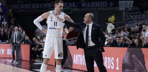 Mario Hezonja y Chus Mateo, esta temporada.