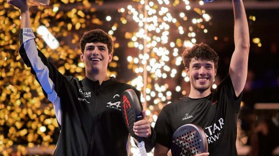 Arturo Coello y Agustín Tapia, los jugadores con más ganancias del circuito Premier Padel en 2024.