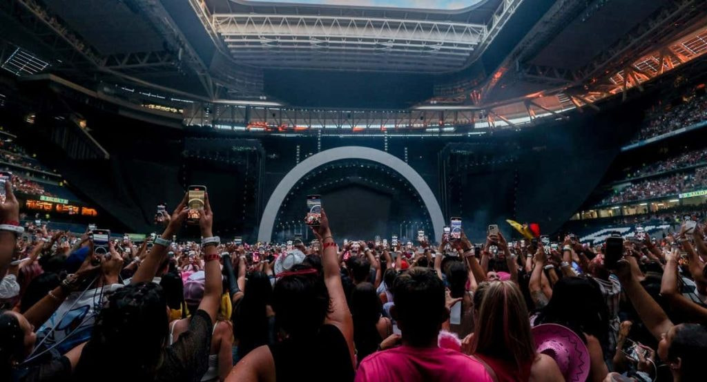Un concierto en el estadio del Real Madrid.