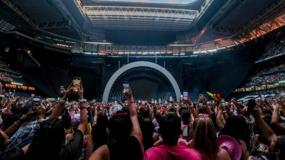 Un concierto en el estadio del Real Madrid.