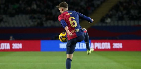 Gavi disputó el último tramo de partido contra el Leganés.