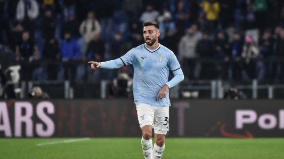 Mario Gila, en un partido reciente con la Lazio.