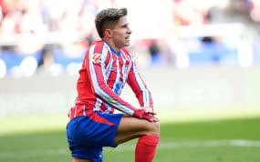 Giuliano Simeone, durante un partido esta temporada.