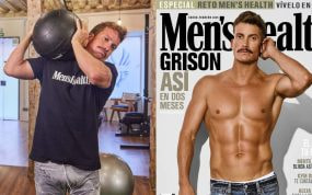 Marcos Martínez, 'Grison' en La Revuelta, en la portada de Men's Health tras completar su reto.