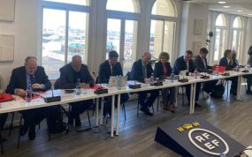 Imagen de la Junta de la Federación en el centro de Madrid.