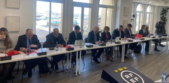 Imagen de la Junta de la Federación en el centro de Madrid.