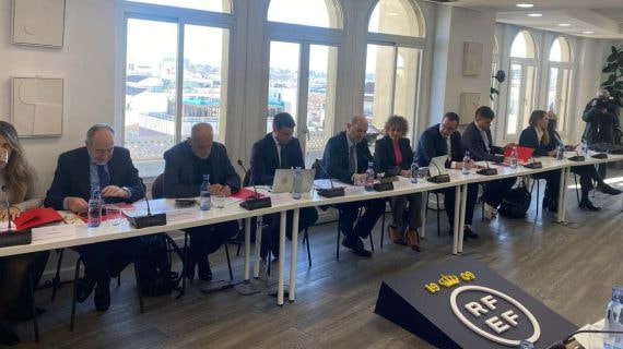 Imagen de la Junta de la Federación en el centro de Madrid.