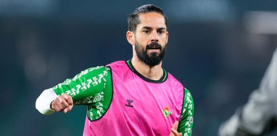 Isco, antes del partido contra el Rayo.