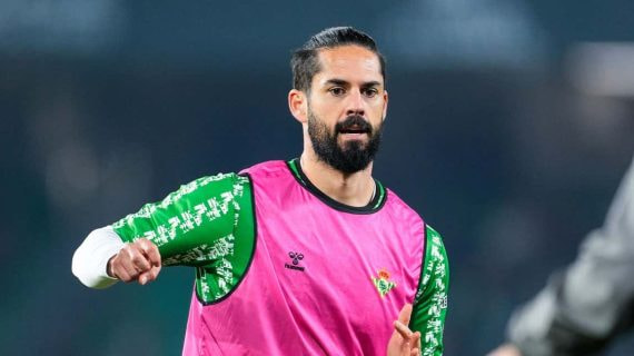 Isco, antes del partido contra el Rayo.