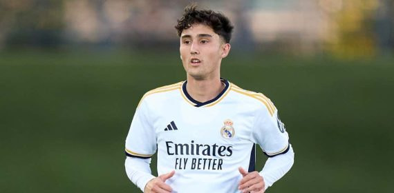 Jesús Fortea en un partido con el Real Madrid.