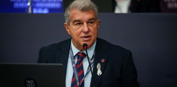 Joan Laporta en la Asamblea.