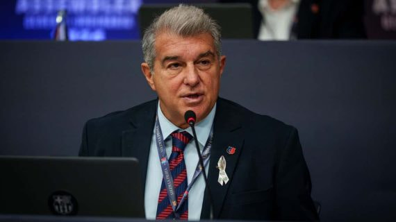 Joan Laporta en la Asamblea.