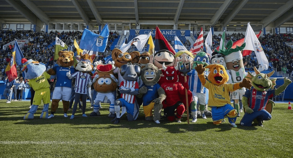 Mascotas de los equipos de LaLiga y algunas de Segunda devisión.