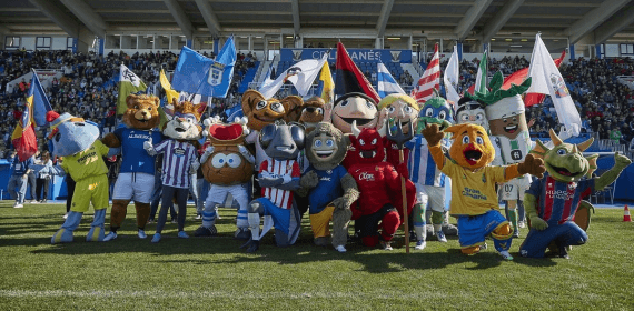 Mascotas de los equipos de LaLiga y algunas de Segunda devisión.