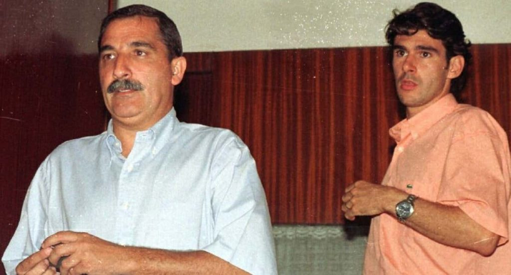 Miguel Santos, junto a Aitor Karanka, en los días que se fraguó su fichaje por el Real Madrid.
