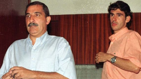Miguel Santos, junto a Aitor Karanka, en los días que se fraguó su fichaje por el Real Madrid.