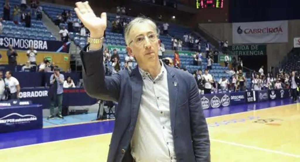 Moncho Fernández, en un partido con Obradoiro.