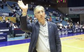 Moncho Fernández, en un partido con Obradoiro.