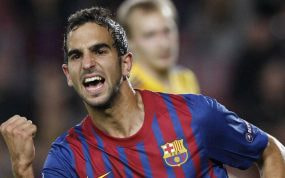 Martín Montoya, con el FC Barcelona.