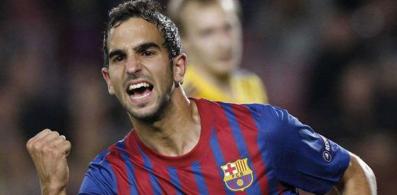 Martín Montoya, con el FC Barcelona.
