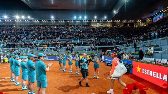 Pista Manolo Santana del Mutua Madrid Open.