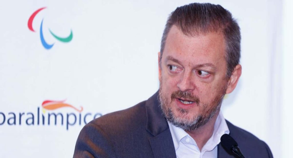 Andrew Parsons en su última visita a España.