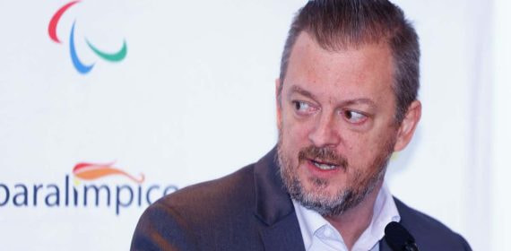 Andrew Parsons en su última visita a España.