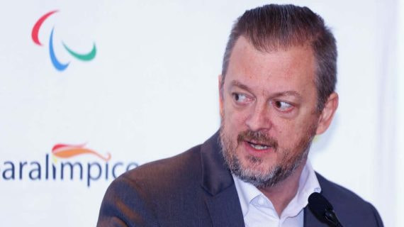 Andrew Parsons en su última visita a España.