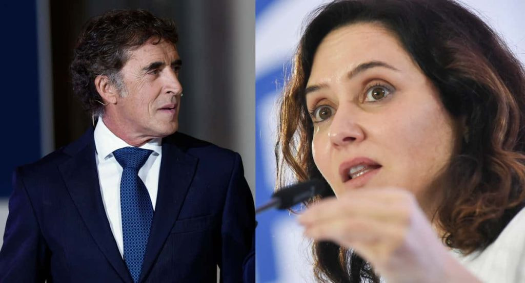 Perico Delgado e Isabel Díaz Ayuso.