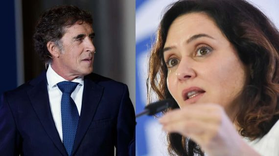 Perico Delgado e Isabel Díaz Ayuso.