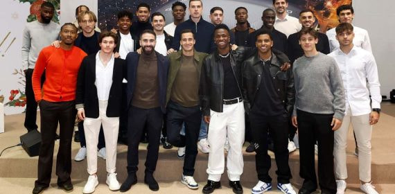 La primera plantilla del Real Madrid celebró este viernes su tradicional comida de Navidad... sin Mbappé, con fiebre, y con Asencio.