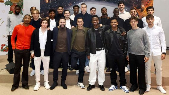 La primera plantilla del Real Madrid celebró este viernes su tradicional comida de Navidad... sin Mbappé, con fiebre, y con Asencio.
