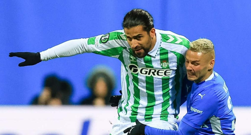 Ricardo Rodríguez durante un partido con el Betis.
