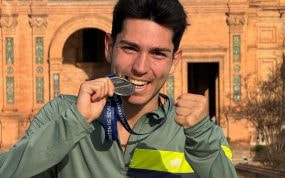 Roger Sans, el nuevo guía de la atleta Elena Congost.