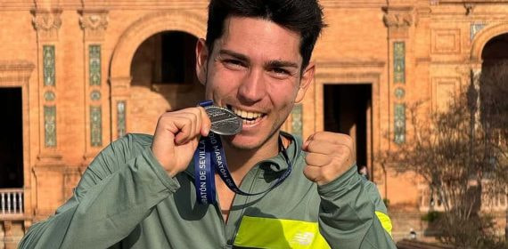 Roger Sans, el nuevo guía de la atleta Elena Congost.