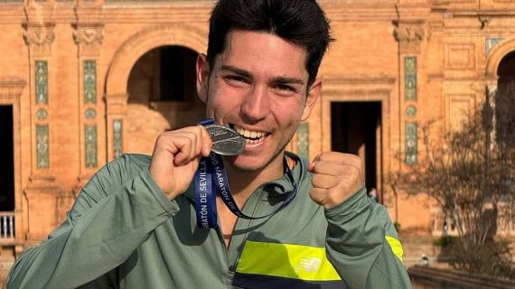 Roger Sans, el nuevo guía de la atleta Elena Congost.