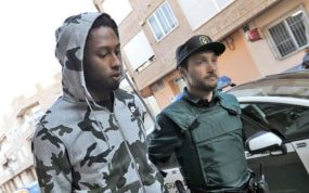 Rubén Semedo, en el momento de su detención por la Guardia Civil.