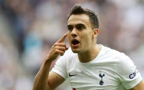 Sergio Reguilón no ha jugado ni un minuto esta temporada con el Tottenham.