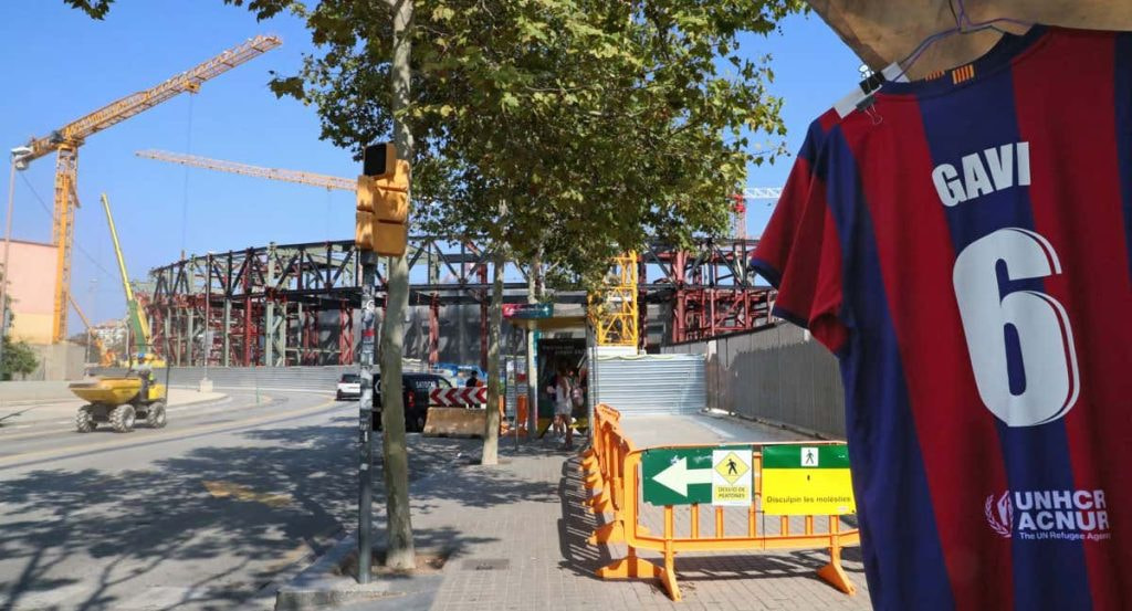 Las obras avanzan a buen ritmo en el exterior.