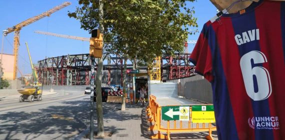 Las obras avanzan a buen ritmo en el exterior.