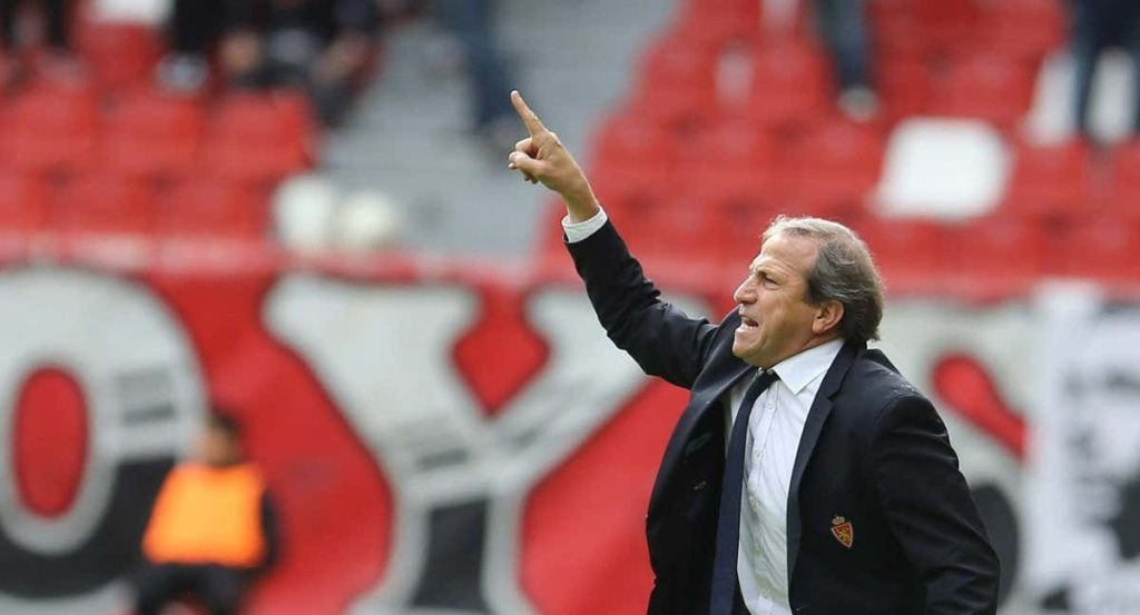 Víctor Muñoz, en el Real Zaragoza.