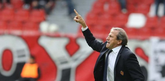 Víctor Muñoz, en el Real Zaragoza.