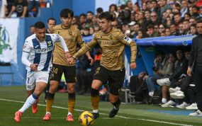 Martín Zubimendi, durante el partido ante el Leganés.