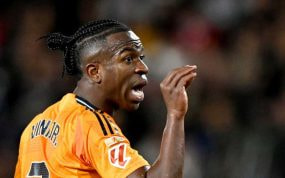 Vinicius, en Mestalla.